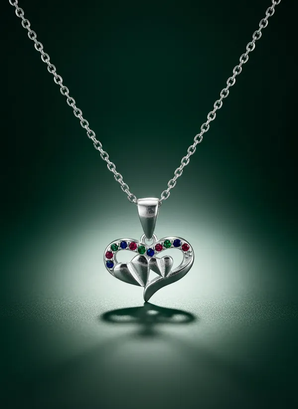 Multi_Colour_Stone_Designer_Pendant_Necklace_925_Sterling_Silver